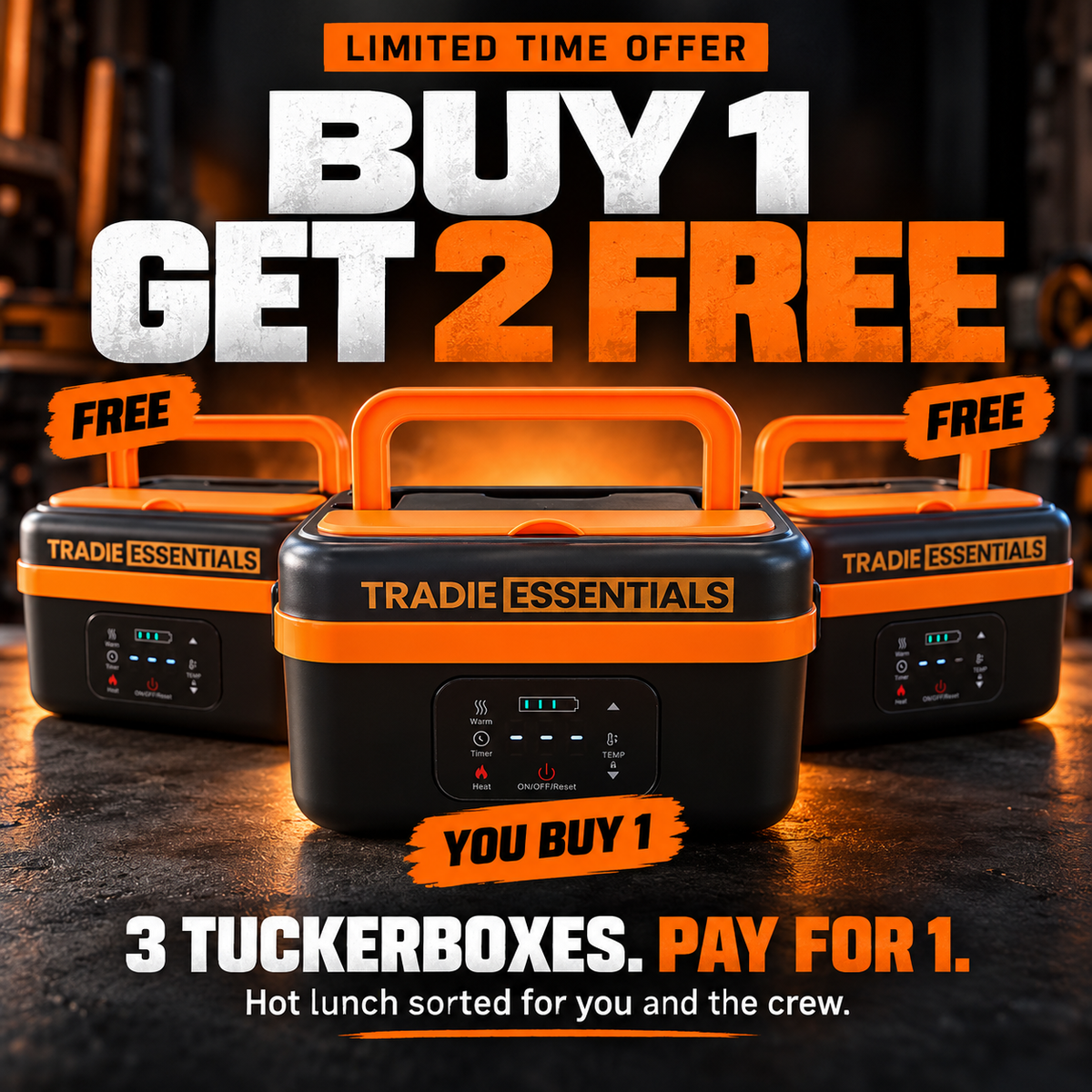 Tradie TuckerBox™  1L - BUY 1 GET 2 FREE Bundle