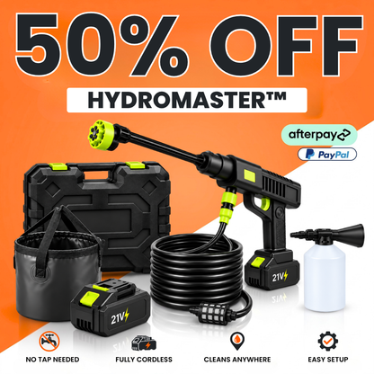 HydroMaster™ - Cordless & Portable Pressure Washer