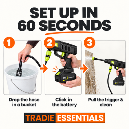 HydroMaster™ - Cordless & Portable Pressure Washer