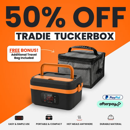 Tradie TuckerBox™ - Wireless & Self Heating Lunchbox