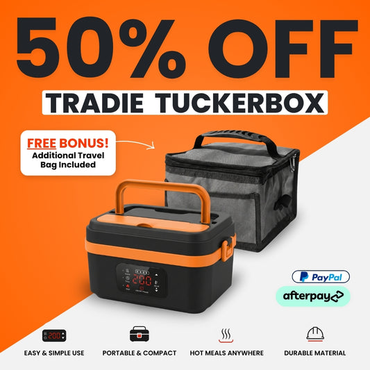 Tradie TuckerBox™ - Wireless & Self Heating Lunchbox