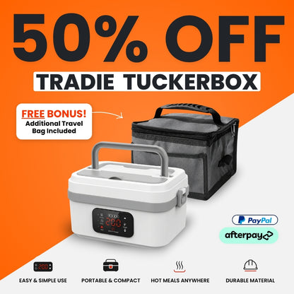 Tradie TuckerBox™ - Wireless & Self Heating Lunchbox