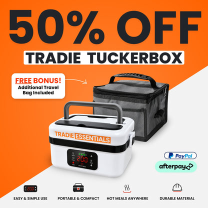 Tradie TuckerBox™ - 1L Wireless & Self Heating Lunchbox