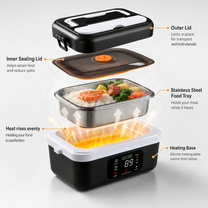 Tradie TuckerBox™ - Wireless & Self Heating Lunchbox