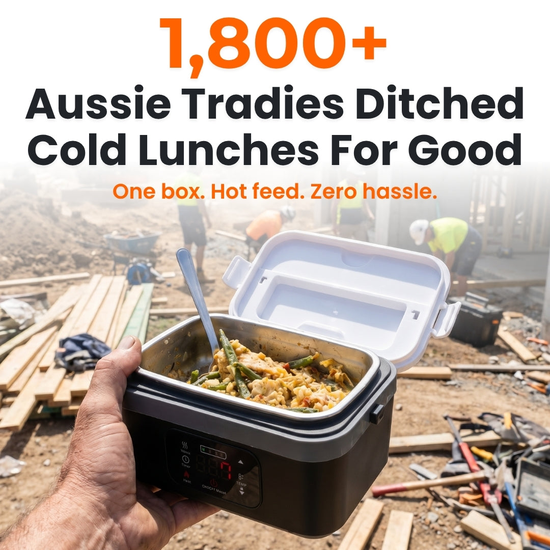 Tradie TuckerBox™ - Wireless & Self Heating Lunchbox