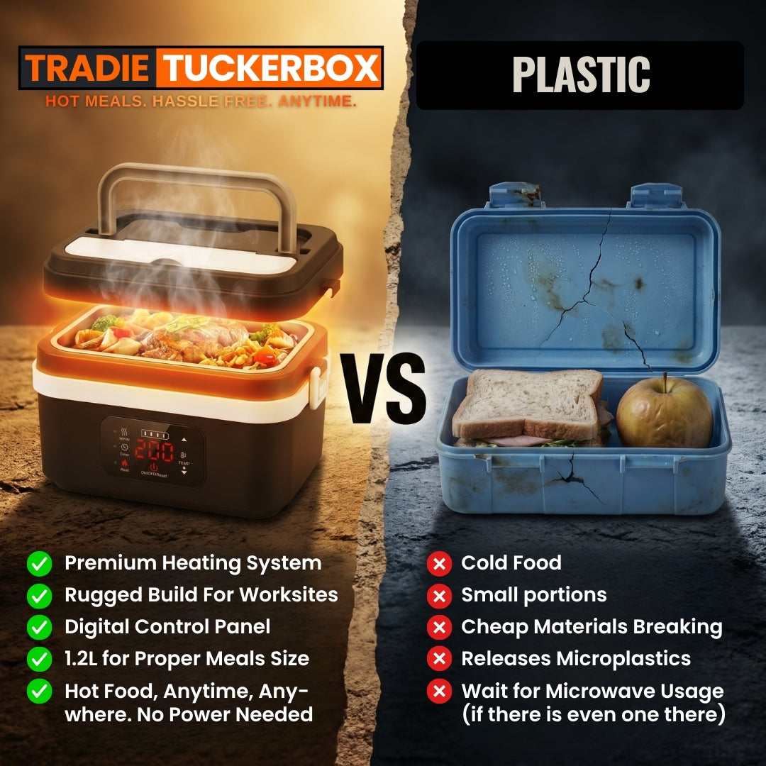 Tradie TuckerBox™ - Wireless & Self Heating Lunchbox