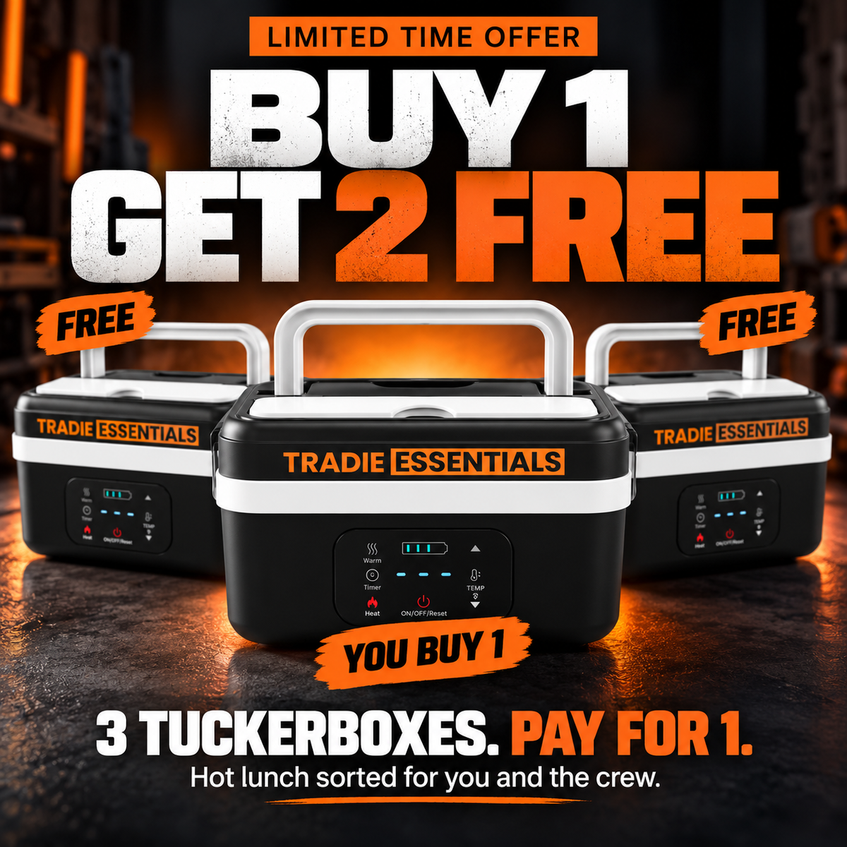 Tradie TuckerBox™  1L - BUY 1 GET 2 FREE Bundle
