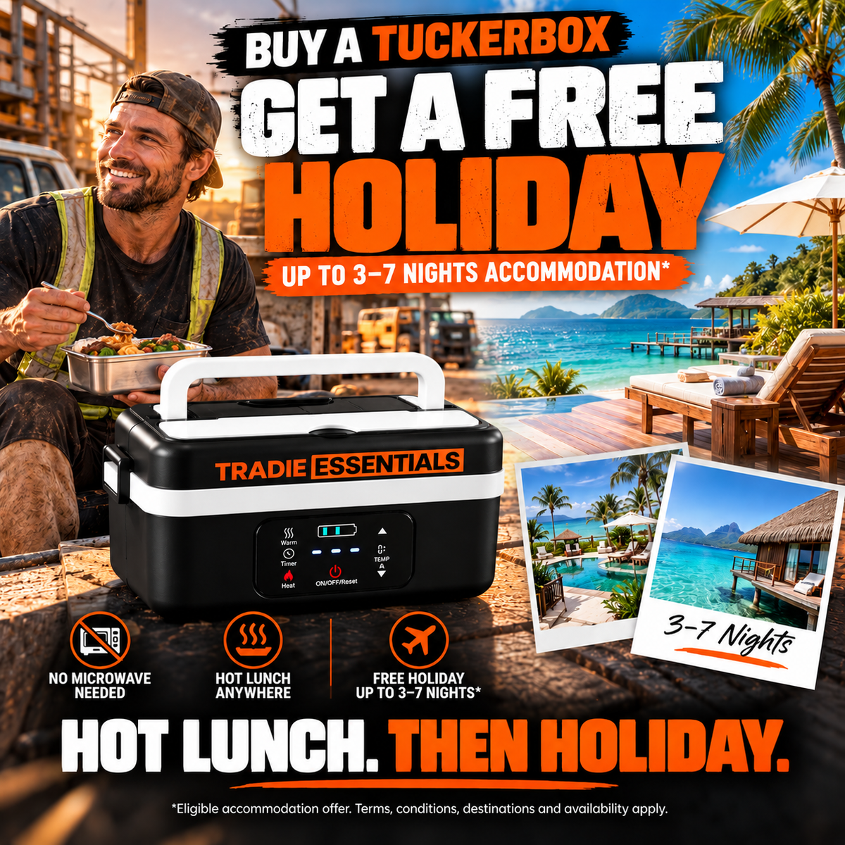 Tradie TuckerBox™ 1L + Free Holiday Accommodation