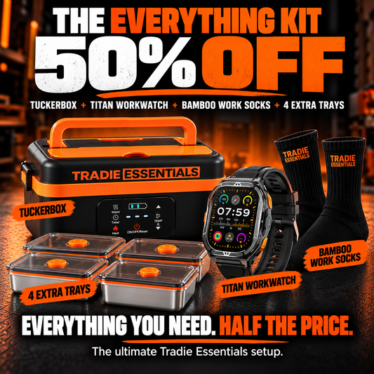 Everything Kit - 50% OFF: TuckerBox, Watch, Socks, Trays
