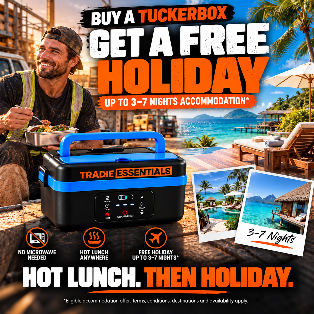 Tradie TuckerBox™ 1L + Free Holiday Accommodation